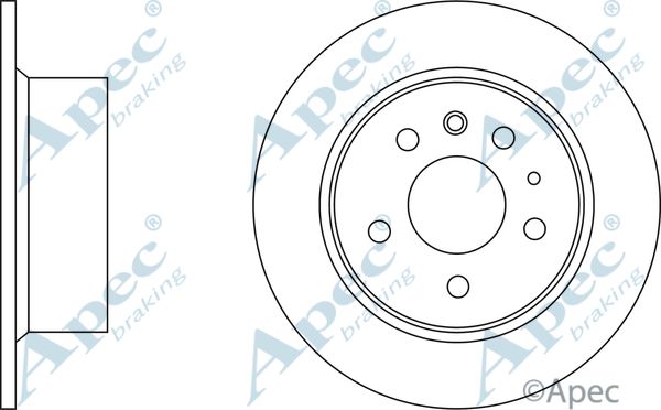 APEC BRAKING Тормозной диск DSK612